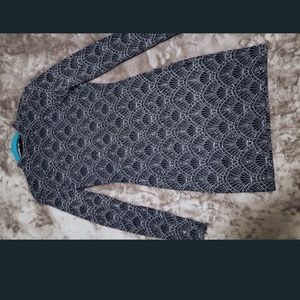 Black Sparkle Keyhole Back Dress